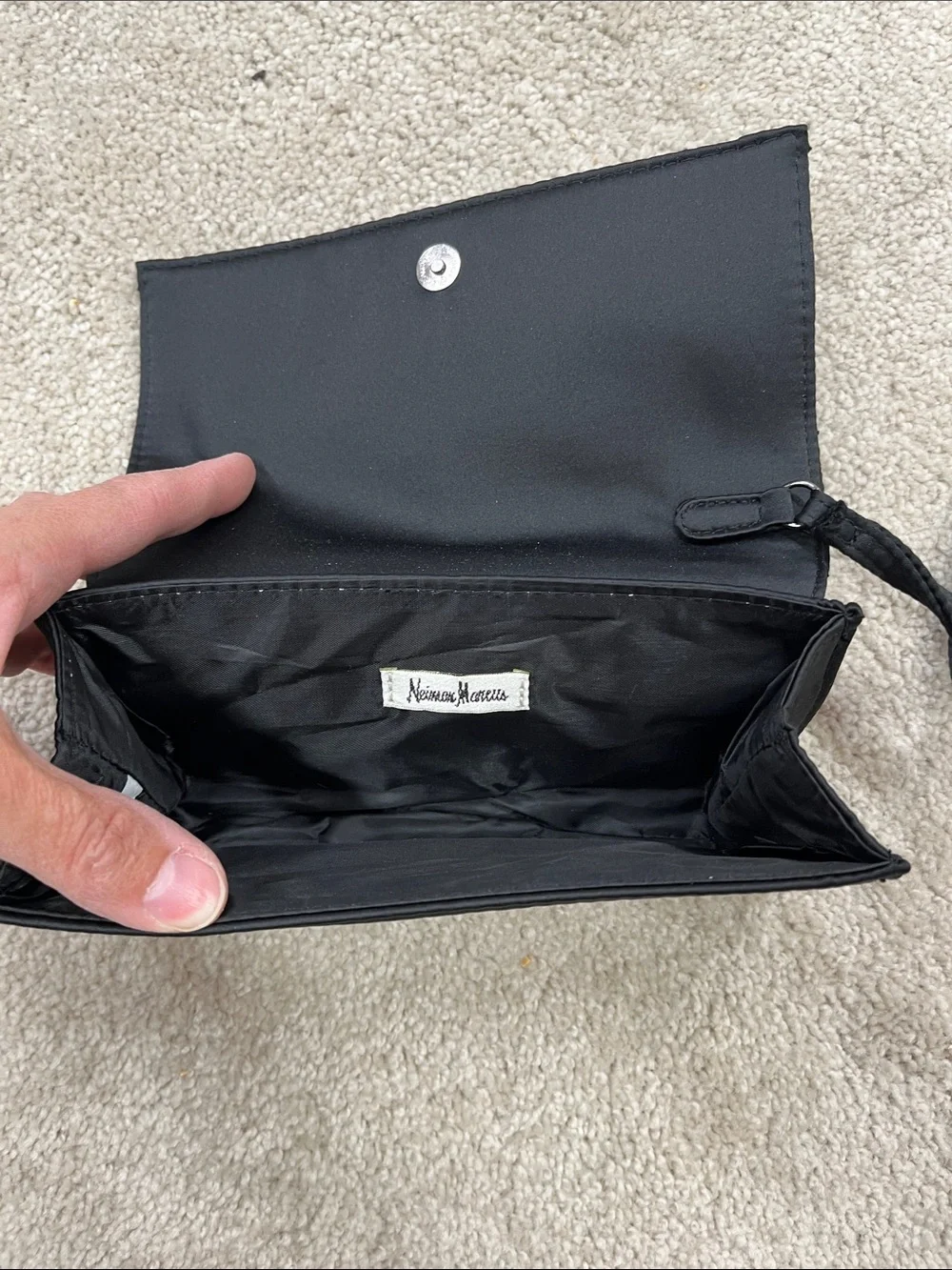 Black Quilted Wristlet Wallet
